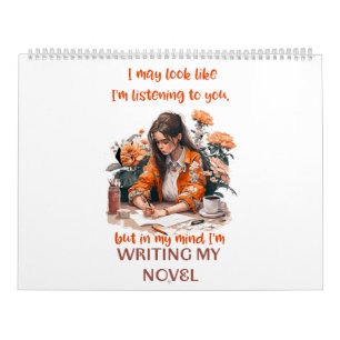Kalender för inspirationsmur för författare