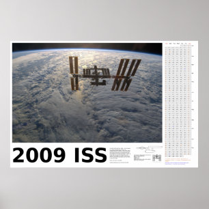 Kalender för Internationell Space Station 2009 Poster