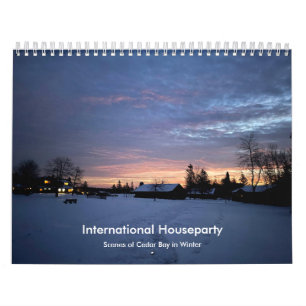 Kalender för internationell-väggen