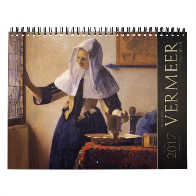 Kalender för Jan Vermeer målningar 2017 (Omslag)