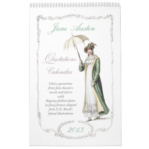 Kalender för Jane Austen Quotations 2013