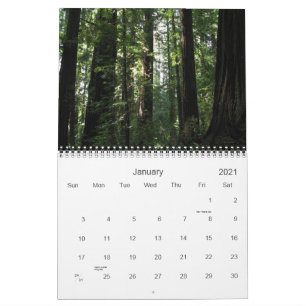 Kalender för Kalifornien redwoodträd 2012