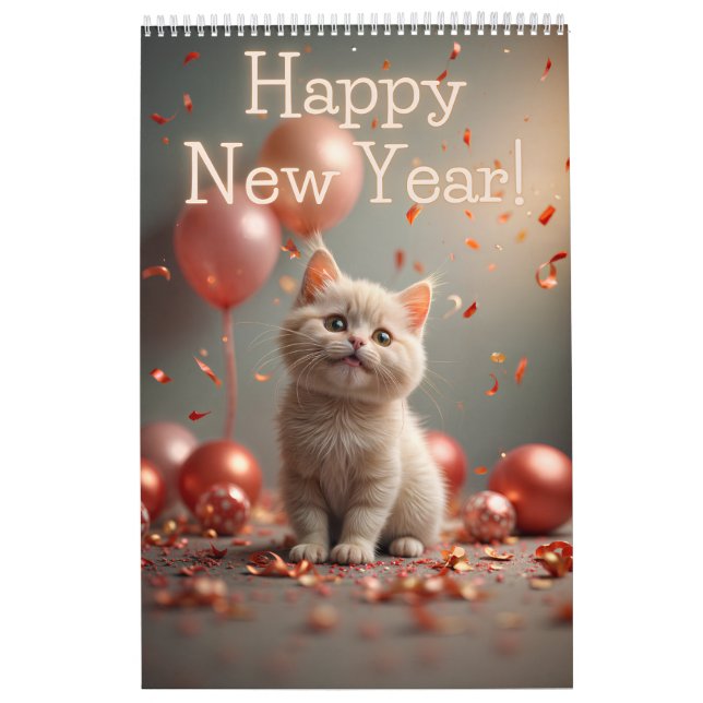Kalender för katt 2025 (Omslag)