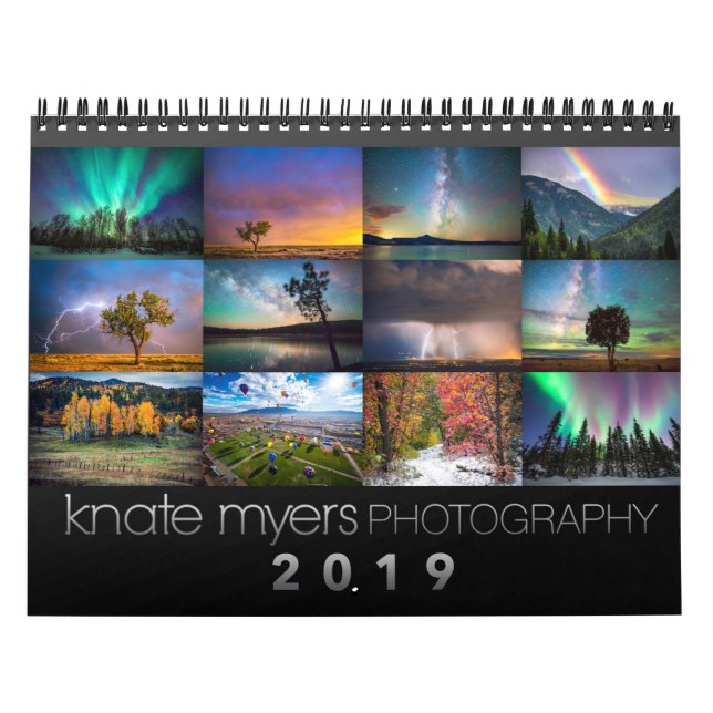 Kalender för Knate Myers fotografi 2019 (Omslag)