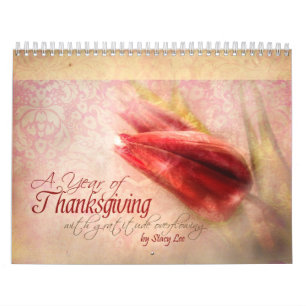 Kalender för konst "för thanksgiving" Scripture
