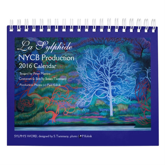 Kalender för LA SYLPHIDE 2016 (Omslag)