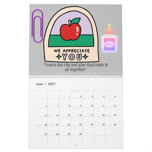 Kalender för lärare (Jun 2027)