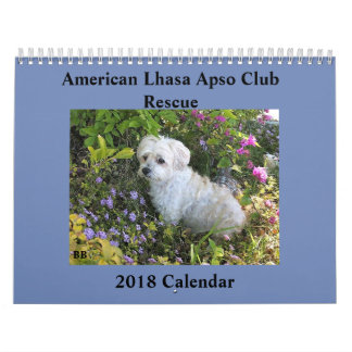 Kalender för Lhasa Apso rädding 2018