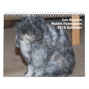 Kalender för Los Angeles kaninfundament 2013