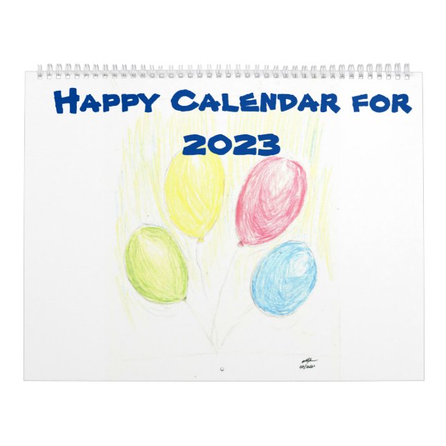 Kalender för lycklig för 2023 (Omslag)