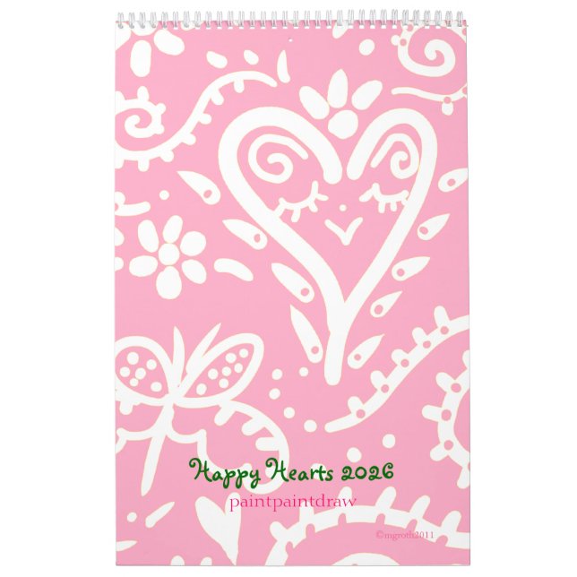 Kalender för lycklig Hearts 2026 (Omslag)