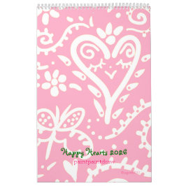 Kalender för lycklig Hearts 2026