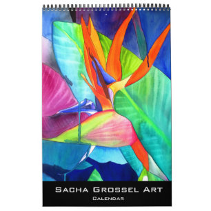 Kalender för makroblommakonst av Sacha Grossel
