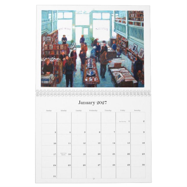 Kalender för målare 2010 för medelborttappadkusten (Jan 2027)