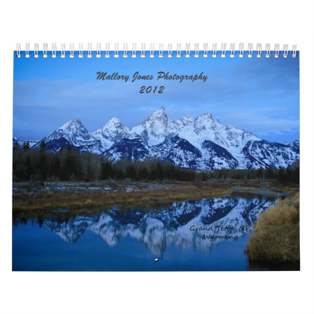 Kalender för Mallory Jones fotografi 2012 (Omslag)