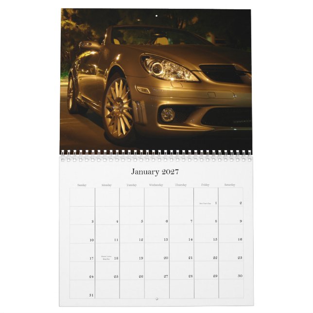 Kalender för Mercedes Benz SLK 2010 (Jan 2027)