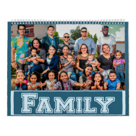 Kalender för minnessak för personligfamiljfoto