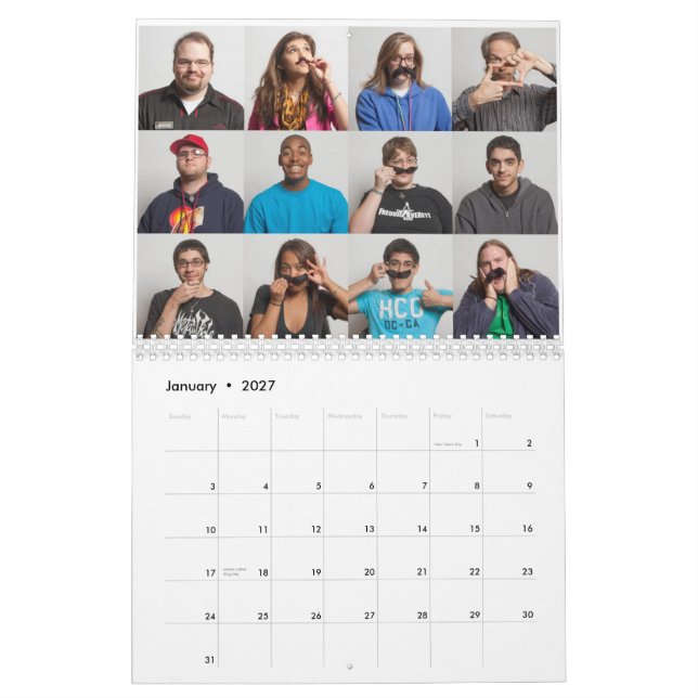 Kalender för Mustach mars 2010 (Jan 2027)