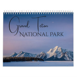 Kalender för nationalparken Grand Teton Landscapes