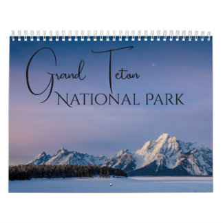 Kalender för nationalparken Grand Teton Landscapes