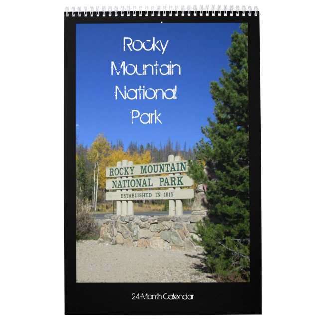 Kalender för nationalparken Rocky Mountain (Omslag)