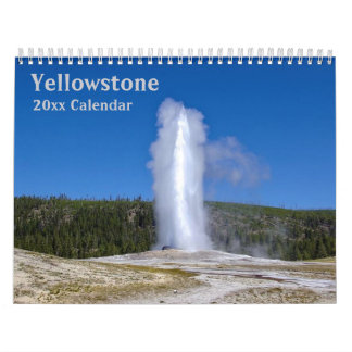 Kalender för nationalparken Yellowstone