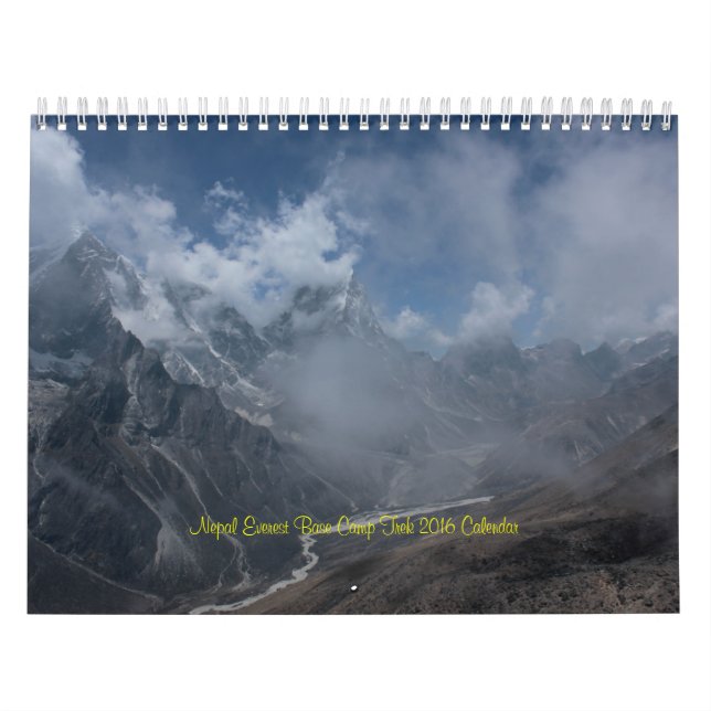 Kalender för Nepal Mount Everest baslägerTrek 2016 (Omslag)