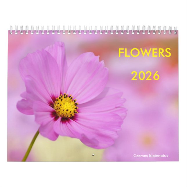 Kalender för olika blommor (Omslag)