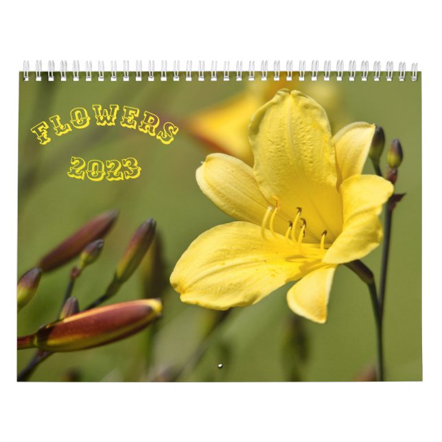 Kalender för olika blommor (Omslag)