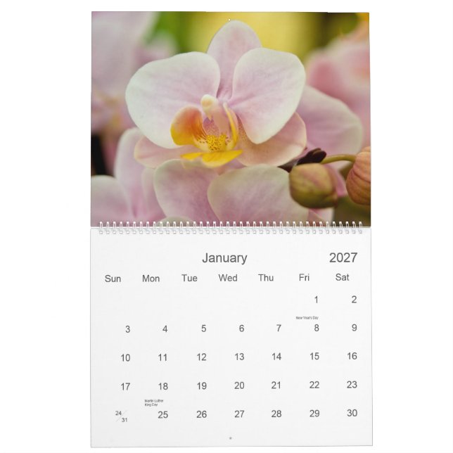 Kalender för Orchids 2011 (Jan 2027)