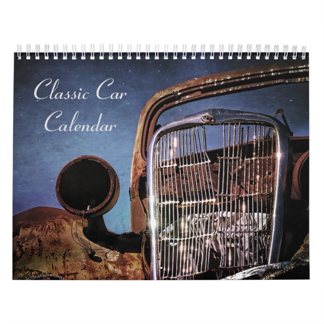 Kalender för övergiven klassisk bil (Omslag)