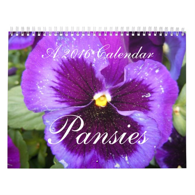 Kalender för Pansies 2016 (Omslag)