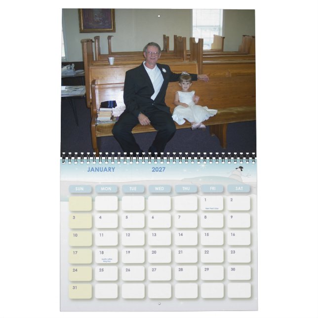 Kalender för pappa & MeMaw (Jan 2027)