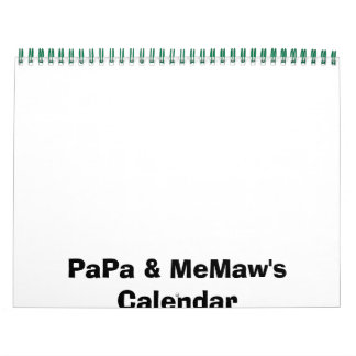 Kalender för pappa & MeMaw