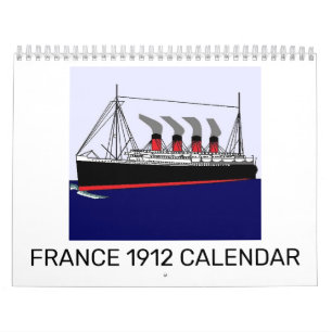 Kalender för Paquebot frankriken 1912