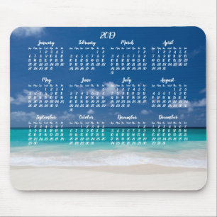 Kalender för persiko-mus/pad 2019 musmatta