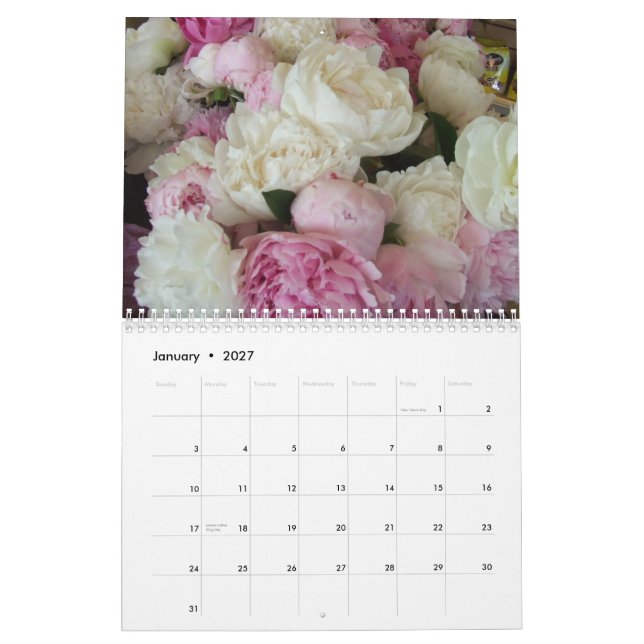 Kalender för pioner 2015 (Jan 2027)