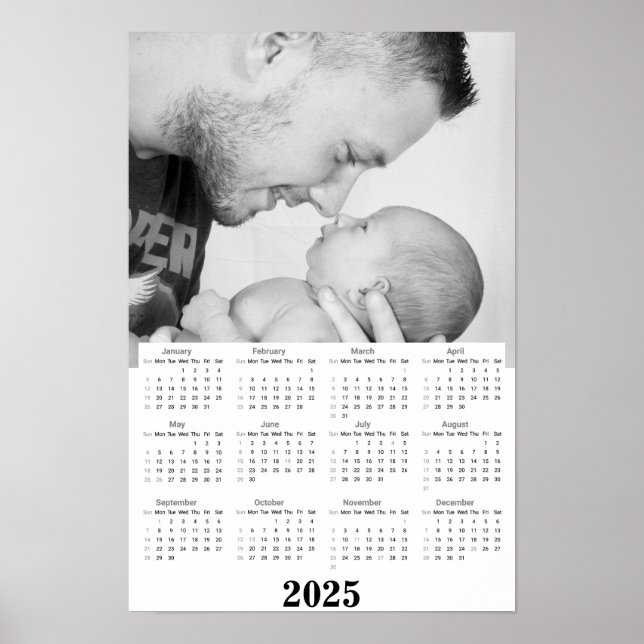 Kalender för porträtt 2025 poster (Framsidan)