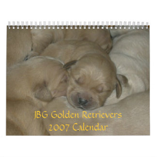 Kalender för Retrievers 2007 för JBG guld-