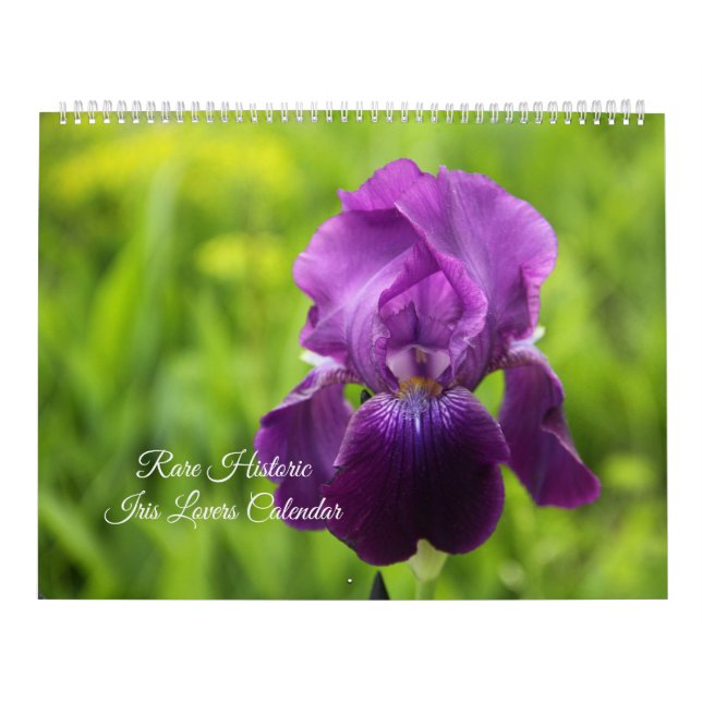 Kalender för sällsyntet Historik Iris Älskare (Omslag)