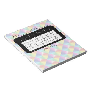 Kalender för Shimmer för Anteckningsblock