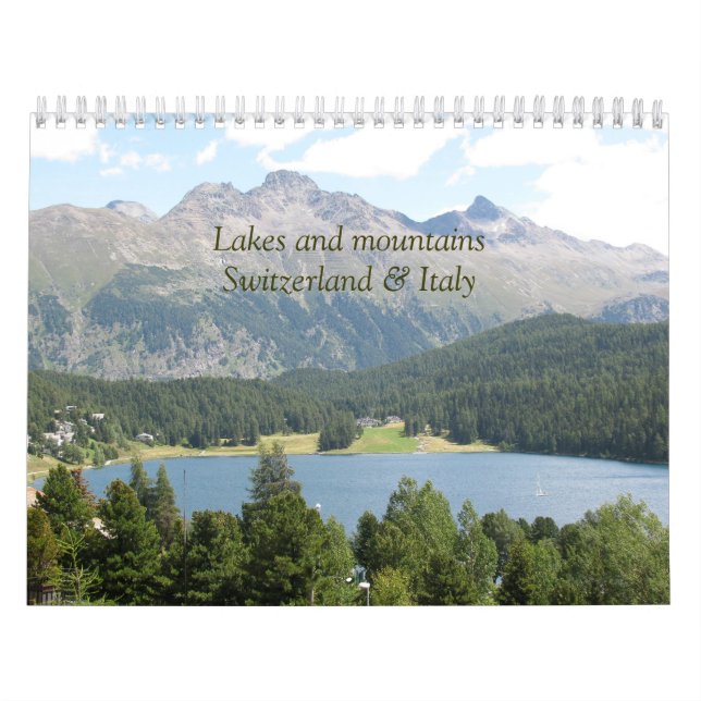 Kalender för sjöar och bergsområden Schweiz och It (Omslag)