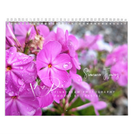 Kalender för sommarblommor på resande fot