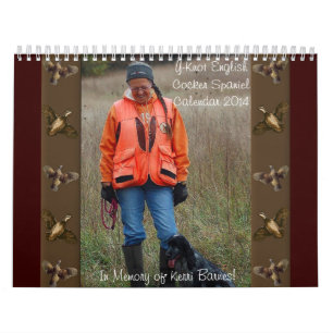 Kalender för Spaniel för Y-Fnurra