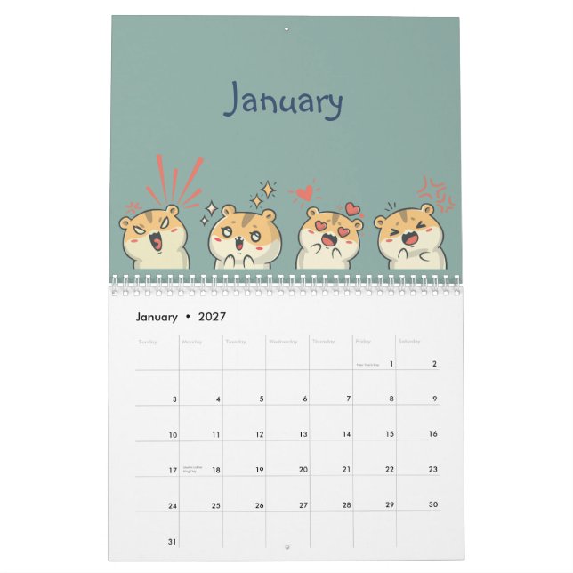 Kalender för stollig & Wonders (Jan 2027)
