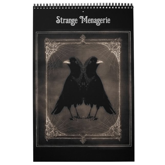 Kalender för Strange menagerie (Omslag)