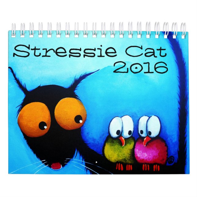 Kalender för Stressie katt 2016 (Omslag)