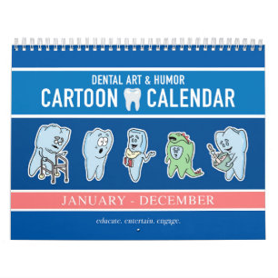 Kalender för tandläkare och Tecknader
