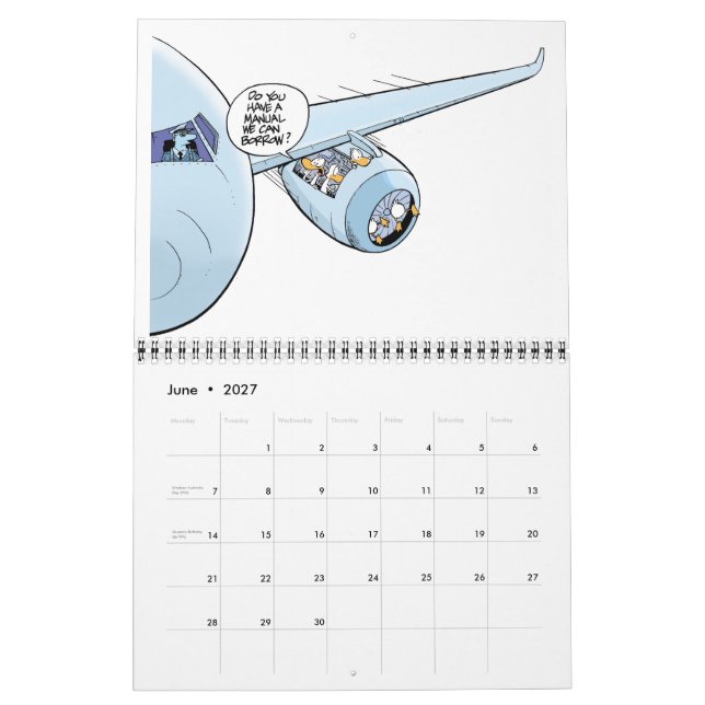 Kalender för Tecknader för flygtrafik (Jun 2027)