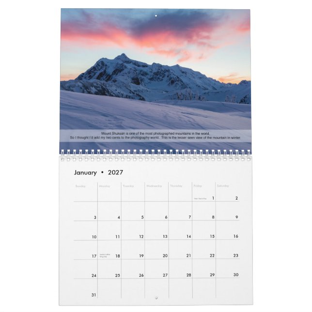 Kalender för Thatcher fotografi 2014 (Jan 2027)